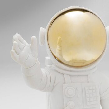 Dekoratívna figúrka KARE Welcome Astronaut, výška 27 cm, biela