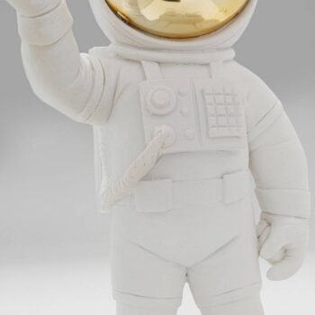Dekoratívna figúrka KARE Welcome Astronaut, výška 27 cm, biela