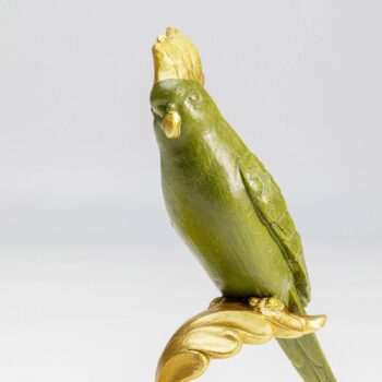 Dekoratívna miska KARE Parrot Guard, zlatá/zelená, ručne maľovaná