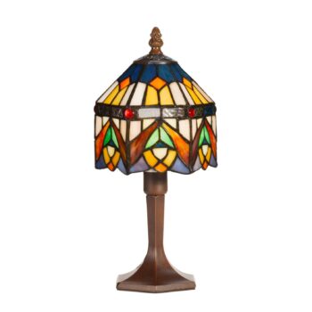Dekoratívna stolná lampa Jamilia v štýle Tiffany