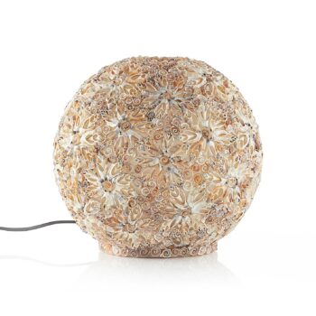 Dekoratívna stolná lampa MUŠĽOVÁ LOPTA, 30 cm