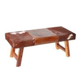 Dekoria Lavička Mucca 86x42x39cm, 98 x 40 x 40 cm