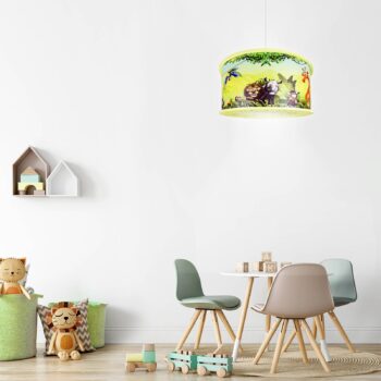Detská závesná lampa Divočina s motívom džungle