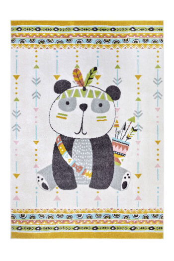 Detský kusový koberec Hanse Home Adventures 105959 Panda Cream 160x235 cm