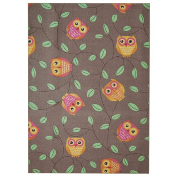 Detský kusový koberec Little Owls, 180x270, hnedá, detská izba