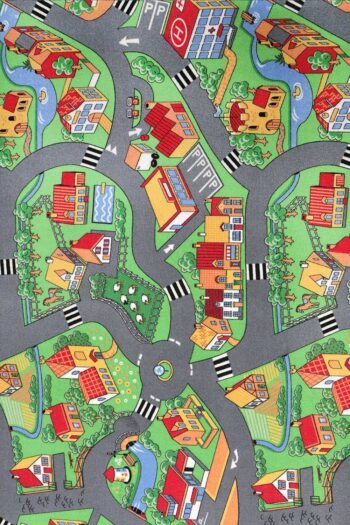 Detský metrážny koberec Little Village 90 - Zvyšok 88x400 cm