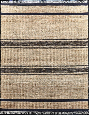 Diamond Carpets India, Ručne viazaný kusový koberec Agra Bridge HL 76 Natural Black, 120x170, béžová, chodba / predsieň