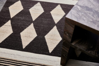 Diamond Carpets India, Ručne viazaný kusový koberec Alberta DESP P114 Dark Coffee Mix, 80x150, hnedá, chodba / predsieň