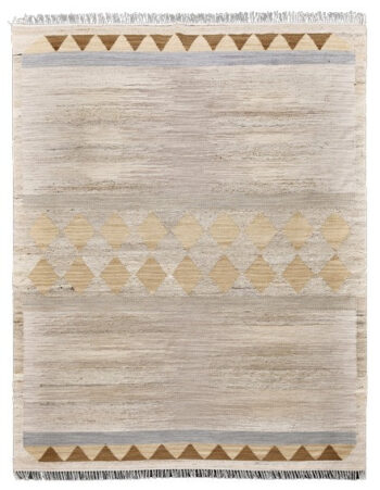 Diamond Carpets India, Ručne viazaný kusový koberec Angelo DESP P116 Pastel Brown Mix, 80x150, béžová, chodba / predsieň