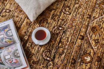 Diamond Carpets India, Ručne viazaný kusový koberec Babylon DESP HK20 Camel Mix, 240x300, hnedá, obývacia izba