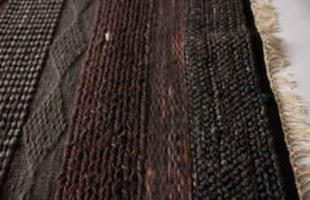 Diamond Carpets India, Ručne viazaný kusový koberec Black Melange DE 2006 Multi Colour, 120x170, hnedá, obývacia izba