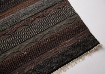 Diamond Carpets India, Ručne viazaný kusový koberec Black Melange DE 2006 Multi Colour, 120x170, hnedá, obývacia izba