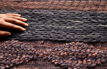 Diamond Carpets India, Ručne viazaný kusový koberec Black Melange DE 2006 Multi Colour, 80x150, hnedá, obývacia izba