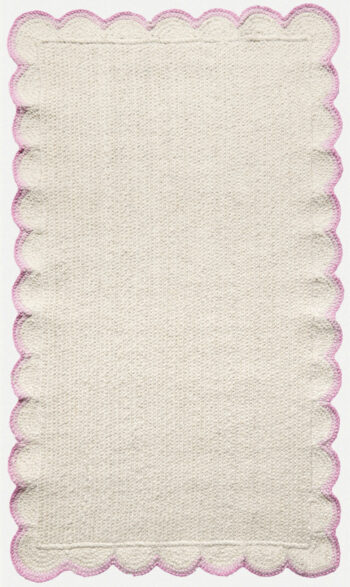 Diamond Carpets India, Ručne viazaný kusový koberec Bonnie SM 14 Silver, 80x150, ružová, chodba / predsieň