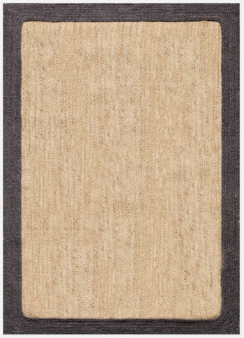Diamond Carpets India, Ručne viazaný kusový koberec Brisa SM 08 Natural Black, 160x230, béžová, chodba / predsieň