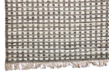 Diamond Carpets India, Ručne viazaný kusový koberec Check DESP HL49, 80x150, šedá, obývacia izba