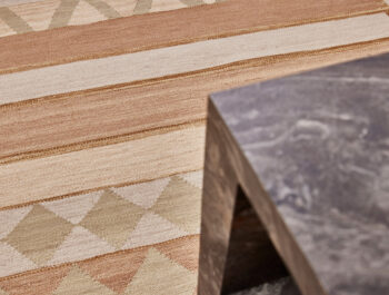 Diamond Carpets India, Ručne viazaný kusový koberec Cosmati DESP P121 Beige Mix, 80x150, béžová, chodba / predsieň