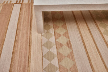 Diamond Carpets India, Ručne viazaný kusový koberec Cosmati DESP P121 Beige Mix, 80x150, béžová, chodba / predsieň