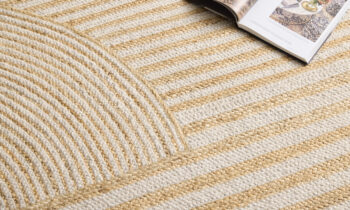 Diamond Carpets India, Ručne viazaný kusový koberec Elka J-52 Natural, 80x150, béžová, chodba / predsieň