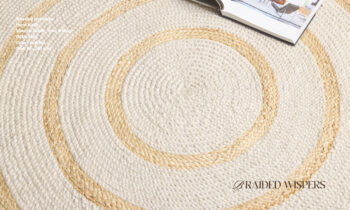 Diamond Carpets India, Ručne viazaný kusový koberec Ellara SM 05 Natural kruh, 240x240, béžová, chodba / predsieň