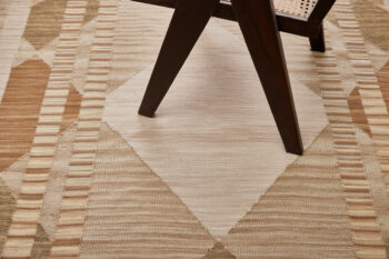 Diamond Carpets India, Ručne viazaný kusový koberec Fibonacci I DESP HL88 Beige Mix, 80x150, béžová, obývacia izba