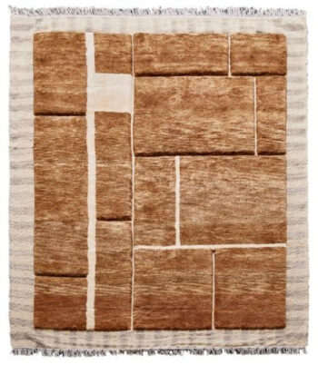 Diamond Carpets India, Ručne viazaný kusový koberec Filippo DESP P113 Brown Mix, 240x300, hnedá, obývacia izba