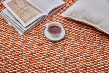 Diamond Carpets India, Ručne viazaný kusový koberec Fire Agate DE 4619 Orange Mix, 80x150, oranžová, obývacia izba