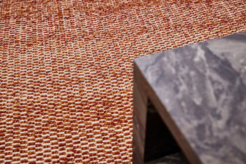 Diamond Carpets India, Ručne viazaný kusový koberec Fire Agate DE 4619 Orange Mix, 80x150, oranžová, obývacia izba