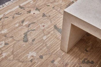 Diamond Carpets India, Ručne viazaný kusový koberec Flora DESP P48 Brown Mix, 80x150, hnedá, chodba / predsieň