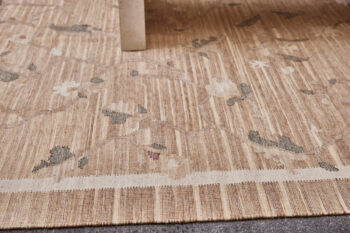 Diamond Carpets India, Ručne viazaný kusový koberec Flora DESP P48 Brown Mix, 80x150, hnedá, chodba / predsieň