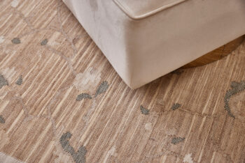 Diamond Carpets India, Ručne viazaný kusový koberec Flora DESP P48 Brown Mix, 80x150, hnedá, chodba / predsieň