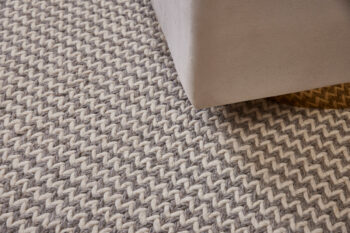 Diamond Carpets India, Ručne viazaný kusový koberec Fusilli DE 9415 White Mix, 200x290, biela, obývacia izba