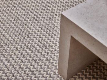 Diamond Carpets India, Ručne viazaný kusový koberec Fusilli DE 9415 White Mix, 200x290, biela, obývacia izba