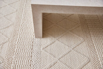 Diamond Carpets India, Ručne viazaný kusový koberec Geneva DE 7951 White Mix, 80x150, biela, obývacia izba