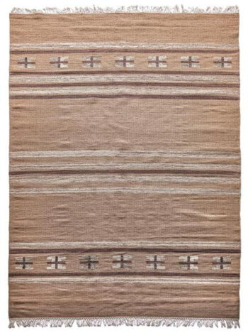 Diamond Carpets India, Ručne viazaný kusový koberec Ginger DESP P83 Brown Cream, 80x150, hnedá, chodba / predsieň