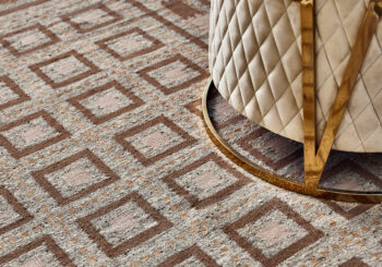 Diamond Carpets India, Ručne viazaný kusový koberec Guggenheim DESP P81 Brown Natural, 80x150, hnedá, chodba / predsieň