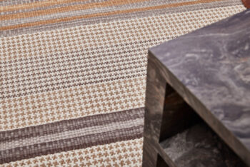 Diamond Carpets India, Ručne viazaný kusový koberec Houndstooth DESP HL89 Beige Mix, 160x230, béžová, hnedá, obývacia izba