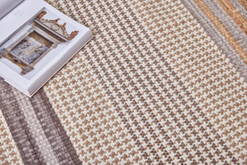 Diamond Carpets India, Ručne viazaný kusový koberec Houndstooth DESP HL89 Beige Mix, 200x290, béžová, hnedá, obývacia izba