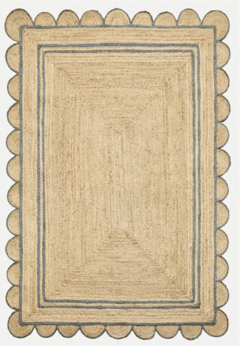 Diamond Carpets India, Ručne viazaný kusový koberec JREJ 36 Natural, 140x200, béžová, chodba / predsieň