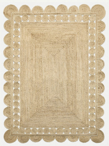 Diamond Carpets India, Ručne viazaný kusový koberec Juno J-38 Natural, 200x290, béžová, chodba / predsieň