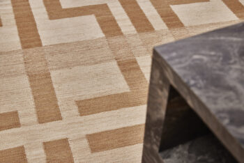 Diamond Carpets India, Ručne viazaný kusový koberec Leonidas DESP P124 Beige Mix, 120x170, béžová, hnedá, chodba / predsieň