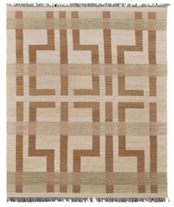 Diamond Carpets India, Ručne viazaný kusový koberec Leonidas DESP P124 Beige Mix, 80x150, béžová, hnedá, chodba / predsieň