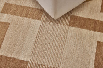 Diamond Carpets India, Ručne viazaný kusový koberec Leonidas DESP P124 Beige Mix, 80x150, béžová, hnedá, chodba / predsieň