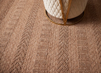 Diamond Carpets India, Ručne viazaný kusový koberec Louve DESP P91 Dust Natural, 80x150, hnedá, chodba / predsieň
