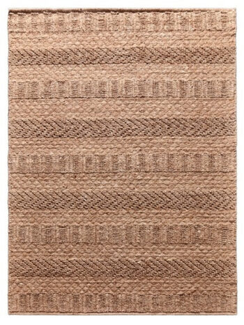 Diamond Carpets India, Ručne viazaný kusový koberec Louve DESP P91 Dust Natural, 80x150, hnedá, chodba / predsieň