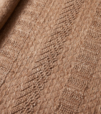 Diamond Carpets India, Ručne viazaný kusový koberec Louve DESP P91 Dust Natural, 80x150, hnedá, chodba / predsieň