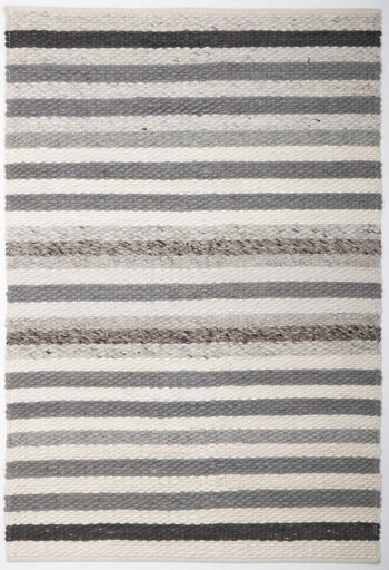 Diamond Carpets India, Ručne viazaný kusový koberec MCK Strop DE 2263 Pastel Brown Mix, 300x400, čiernobiela, obývacia izba