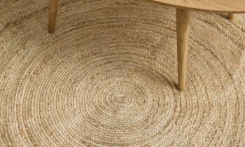 Diamond Carpets India, Ručne viazaný kusový koberec Mira J 16 Natural kruh, 300x300, béžová, chodba / predsieň