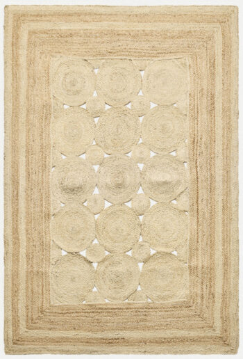 Diamond Carpets India, Ručne viazaný kusový koberec Noor J 35 Natural, 80x150, béžová, chodba / predsieň