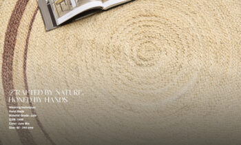 Diamond Carpets India, Ručne viazaný kusový koberec Nora J 30 Natural kruh, 120x120, béžová, chodba / predsieň